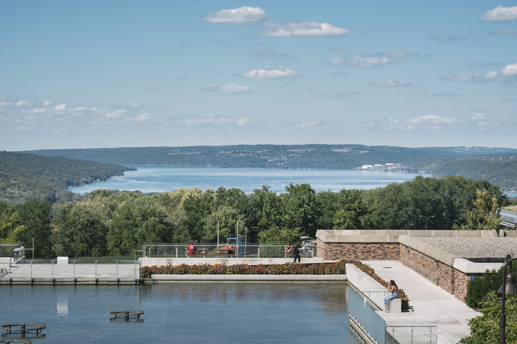 View of Cayuga Lake from the Ithaca College Campus